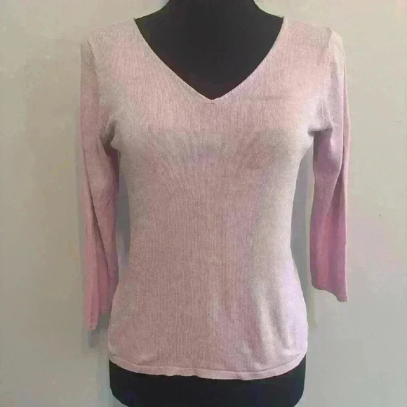 Eileen Fisher Italian Yarn Viscose Cotton
Elbow Length Light Pink Top size XS - Picture 1 of 6